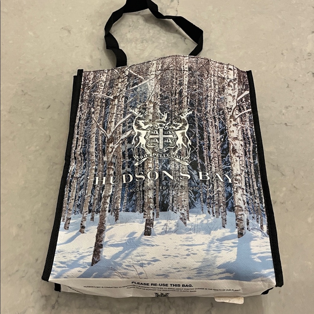 Hudson's Bay Company (HBC) 2019 Trees reusable shopping small tote bag